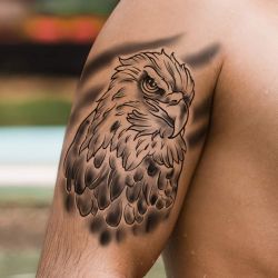 Tatouage éphémère aigle américain