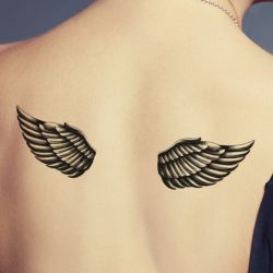 tatouage éphémère petites ailes