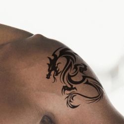 Tatouage temporaire dragon tribal