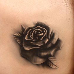 tattoo éphémère femme roses noires