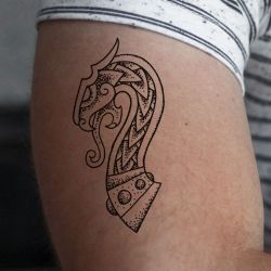 Tattoo éphémère Dragon Viking