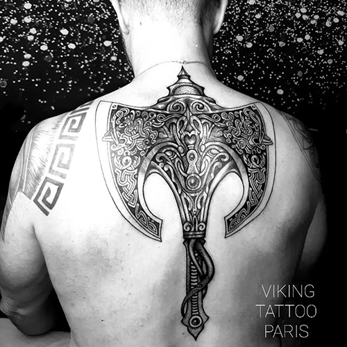 Tatouage drakkar viking