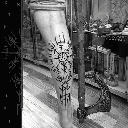 Tatouage Vegvisir Viking